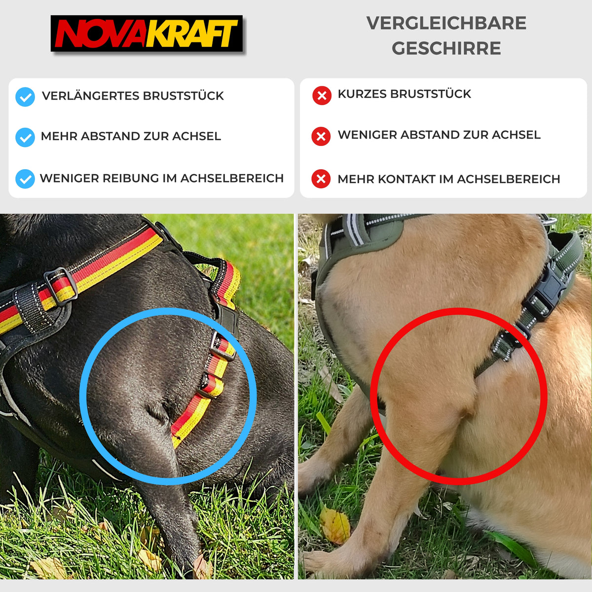 Atmungsaktives Anti-Zug-Hundegeschirr