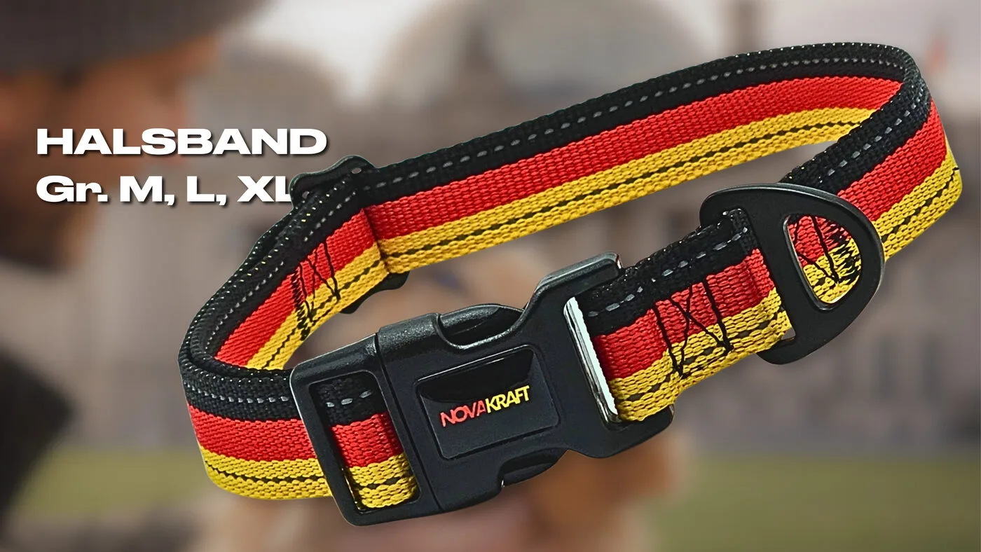 NOVAKRAFT Hundehalsband in Größen M, L, XL